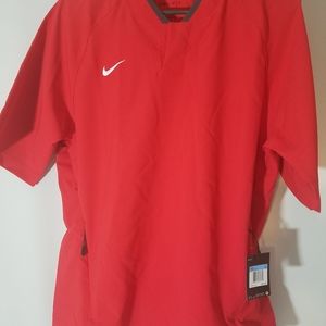 Nike Jacket Short Sleeve Cage Baseball Pullover